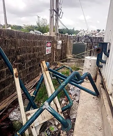 Service pipework to the building