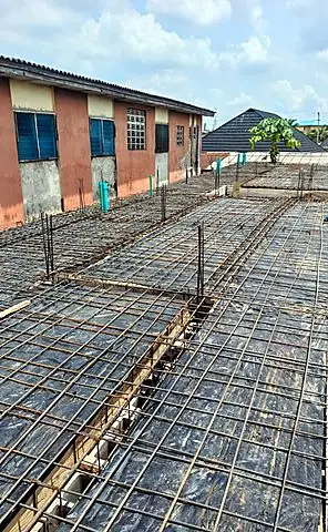 Suspended slab reinforcement