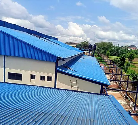 Completed warehouse and factory